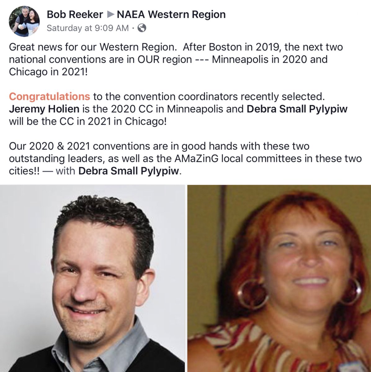 JeremyHolien's tweet image. Honored and humbled are two words I’d use to describe being entrusted with the incredible opportunity to lead and create vision as Minneapolis hosts the world’s largest art education conference serving art educators from more than 30 countries in 2020! Thank you @NAEA! #arted