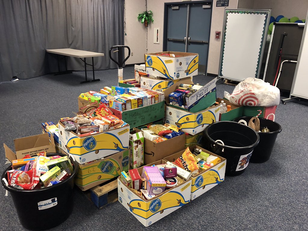 Our awesome 4th &amp; 5th grade leaders are Rocking the food drive with over 2,200 items collected. We are so proud of your hearts and spirit for our community. ❤️