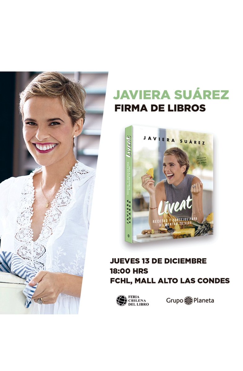 javiera suarez ♥ (@javierasuarez) on Twitter photo Si aún no sabe qué regalar esta Navidad!!! Este jueves 13 diciembre /Firma de libros/ Feria Chilena del libro <a href="/feriachilena/">FeriaChilenadelLibro</a> / Alto Las Condes / 18.00 Si aún no sabe qué regalar esta Navidad!!! Este jueves 13 diciembre /Firma de libros/ Feria Chilena del libro <a href="/feriachilena/">FeriaChilenadelLibro</a> / Alto Las Condes / 18.00