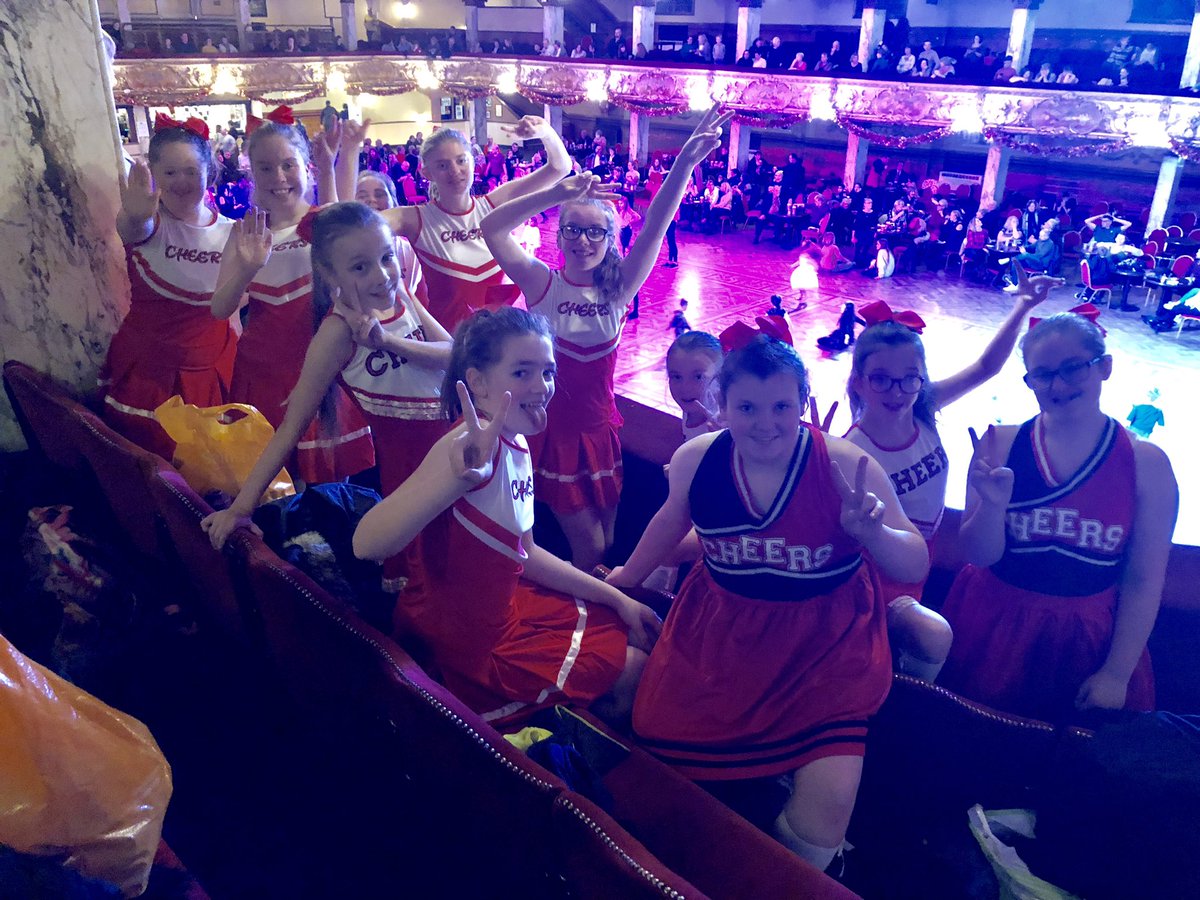 PCABlackpool's tweet photo. The PCA Cheerleaders are dancing in their new costumes for the first time tonight at the world famous  @TheBplTower as part of the Blackpool Tower School of Dance Christmas Festival, when they will be performing to ‘Hold my Hand’ by Jess Glynne! #pcaamazingpupils https://t.co/Gk5gOE6P1S