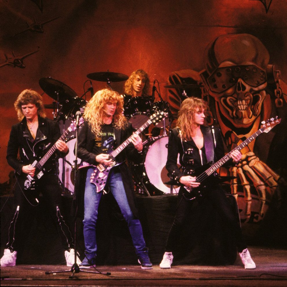 Megadeth's tweet photo. I sneak in my own house, it's four in the morning, I had too much to drink… said I was out with the boys #MEGADETH35 https://t.co/wCPnbRbDZh