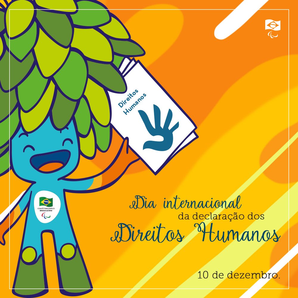 BraParalimpico's tweet photo. #TomFala 🌳
Você sabia que hoje é Dia Internacional da Declaração dos #DireitosHumanos?
Ela representa o reconhecimento dos direitos básicos e liberdades para TODOS os seres humanos, incluindo pessoas com deficiência. O documento ajuda, por exemplo, no combate à discriminação. https://t.co/P5s5x7QZWK