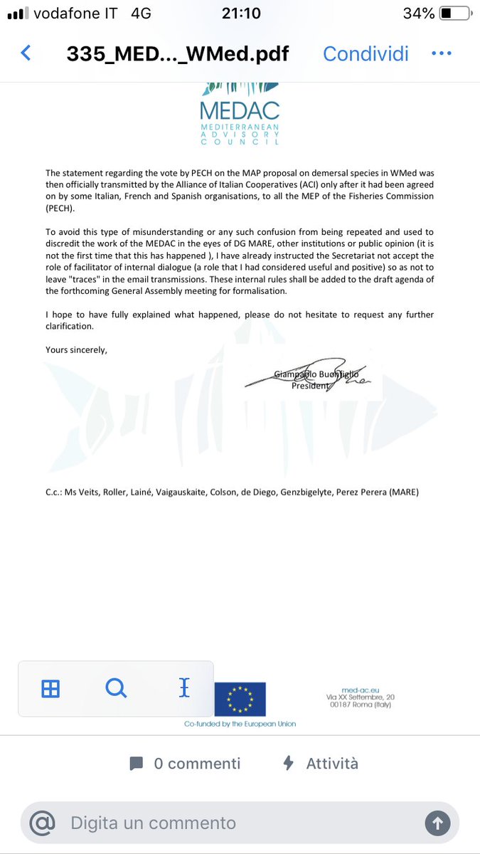 MEDAC_'s tweet photo. @OceanaEurope @EP_Fisheries @EU_MARE @giamma71 @LuisPlanas @ALTEREU @corporateeurope @TI_EU @Access_Info @marcoaffronte @renatabriano @KarmenuVella Find attached the #Medac reply on the Director General Machado letter on #WestMedMAP https://t.co/XnRRuBP8mU