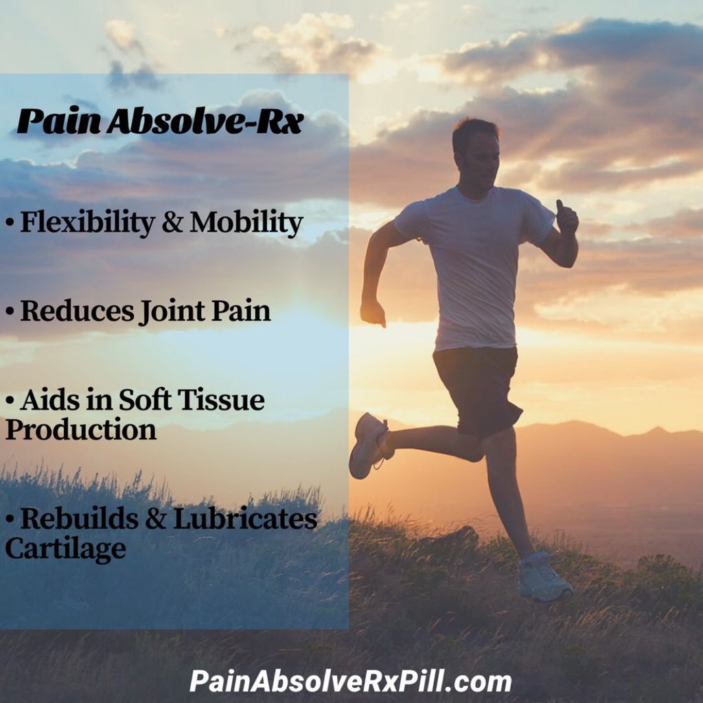 PainAbsolveRx's tweet image. Joint Discomfort holding you back from your active lifestyle? 

Pain Absolve-RX can help you REDUCE, ELIMINATE, &amp;amp; PREVENT Joint Discomfort!

Go to 👉 PainAbsolveRxPill.com!