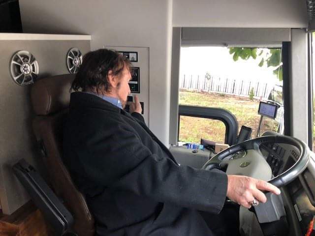 ViaPathTech's tweet photo. Hey guys, Tim here! This is my driver, Wes. He takes care of me while I’m on the road. Big thanks to Wes for making sure I get to all of my tour stops safe and sound! #TimOnTour #GTLTechInMotion #TIM. https://t.co/yXBCPFYPAO