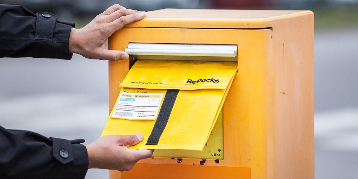 OriginalRePack's tweet photo. Repack is a returnable and reusable delivery packaging for e-commerce. It's simply folded into letter size when empty and returned to be reused by post. #EthicalHour #ShopEthicalInstead @EthicalHour https://t.co/7vnrpYZjdT