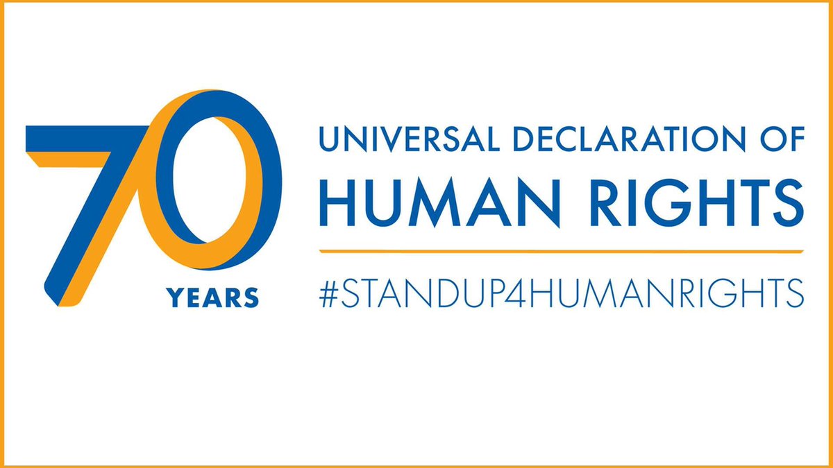 “All human beings are born free and equal in dignity and rights.”

Article 1, Universal Declaration of Human Rights.

#HumanRightsDay
#StandUp4HumanRights