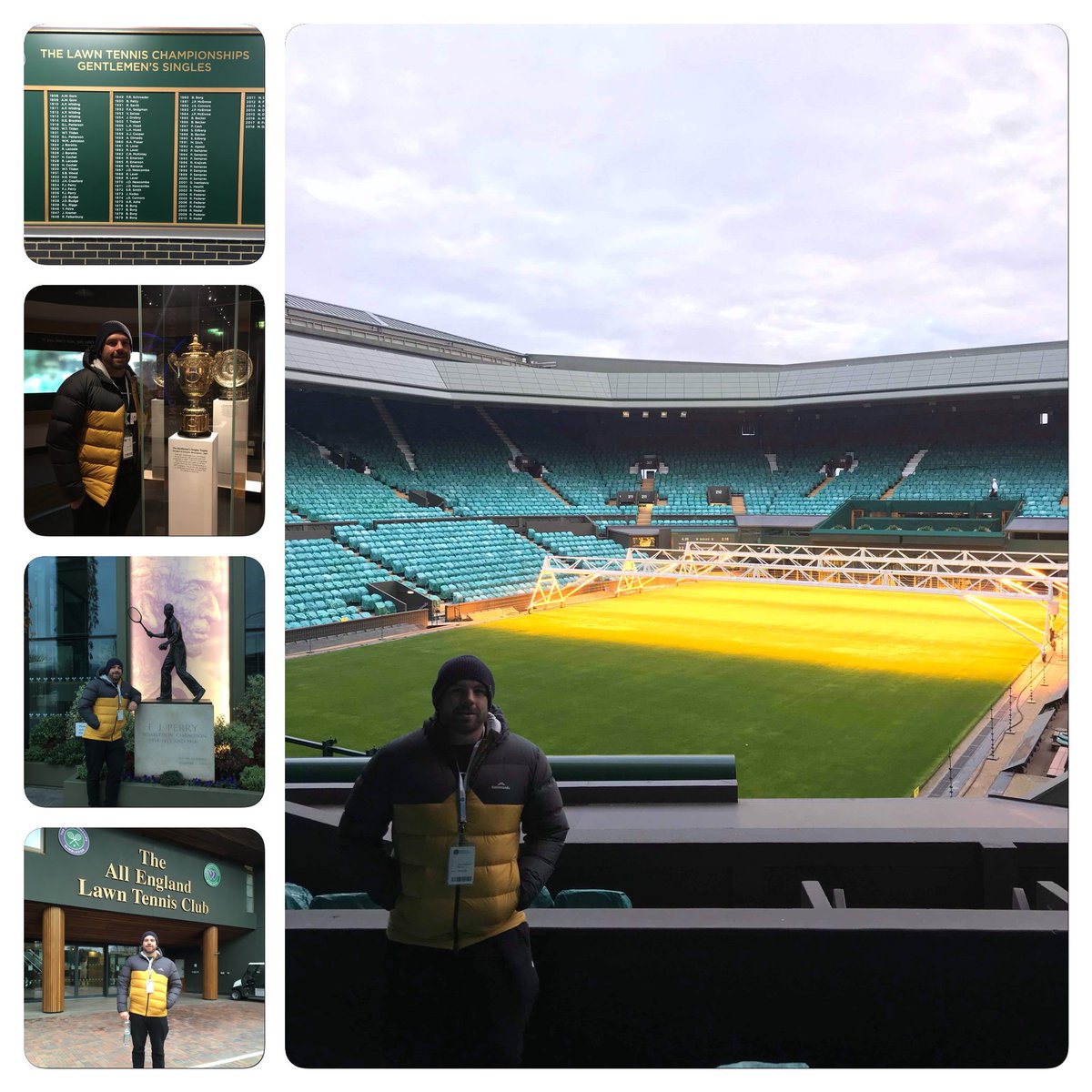 sharpy_2's tweet image. Wouldn’t have thought I would of ticked this one off #Sampras #Agassi #Rafter .. The home of tennis 🎾