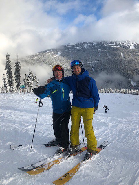 BootdoctorTride's tweet photo. You never know who you might bump into on the hill!  @jonnymoseley @bootdr1 #SkiTesting @WhistlerBlckcmb  #ToughJobSomeonesGottaDoIT #YouSayItCanFlyIGiveItATry @k2skis @ChristySports https://t.co/ZceQqZvgYt