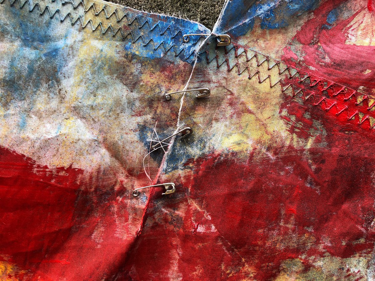 swimdeep's tweet photo. Sail Repair / #PortableMurals #AskNoPermission #FunctionalArt #PaintedSail #CustomSails #LookCloser #ContemporaryArt #LargeScalePainting #Tapestry #ArtContemporáneo #Art #Mural #StreetArt #Sail #EnvironmentalArt #MayansMC #Mayans #SonsOfAnarchy #Graffiti https://t.co/fUVTUsaUP1
