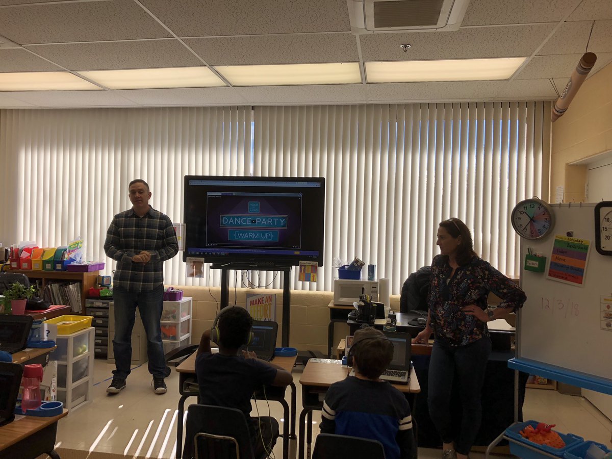 Our CEO, Greg Galipeau, had a great time teaching #HourOfCode to an incredible group of students at Diener school. Computer science helps nurture problem-solving skills, logic, and creativity, giving students foundations for success.