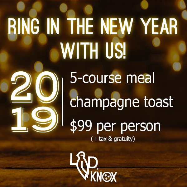 LDoveKnox's tweet photo. Make the last day of 2018 an adventure--celebrate #NYE @LDoveKnox, feat. 5-courses + champagne toast on Dec 31st! View the full menu &amp; reserve: https://t.co/sSvFcnCYpG #newyearseve #knoxville #knoxrocks #oldcity #nyedinner #cheftimlove #eatdrinkandlivewell #texasintennessee https://t.co/xNQ0iOtL04