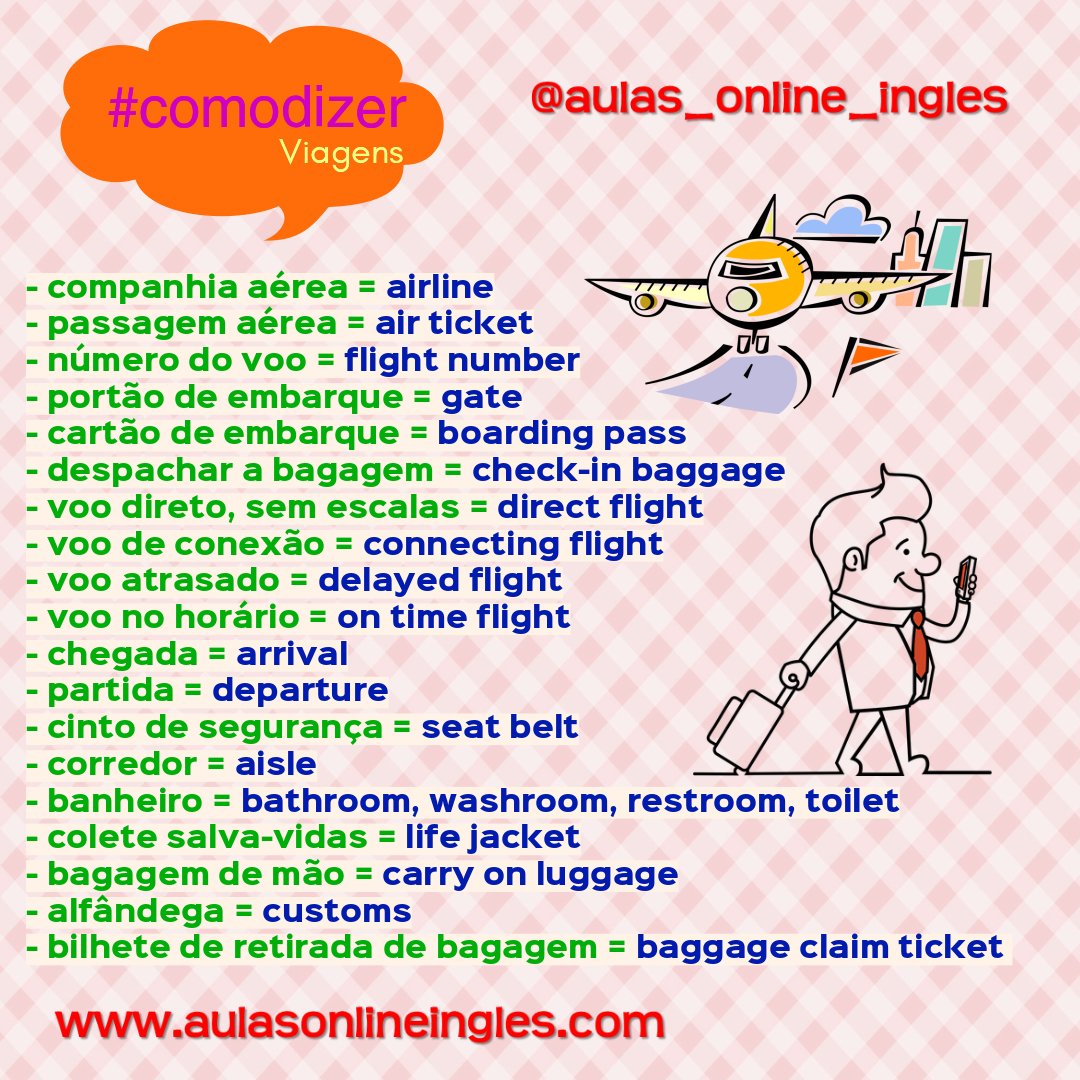 online_EngL's tweet photo. Como dizer "voo direto"? #athandenglish #aulasonlineingles #teachersiljurado #aulasonline #aulasdeingles #elearning #ingles #inglesfluente #falaringles #aulaparticular #aprenderingles #cursodeingles #dicasdeingles #englishtips #englishteacher #inglesviaskype #inglesonline #esl https://t.co/aAVDrCDjre