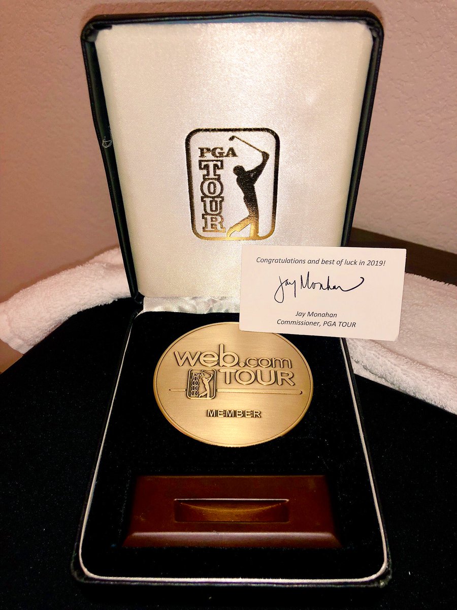 What a week... turned pro on Monday and woke up this morning with my <a href="/WebDotComTour/">Korn Ferry Tour</a> card! Can’t thank everyone enough who’s supported me every step of this journey I’m on! Wouldn’t be where I am rn without each one of you! <a href="/Masa_Komura/">Masa Komra</a> you are the best🙌🏼 See you in Bahamas!
