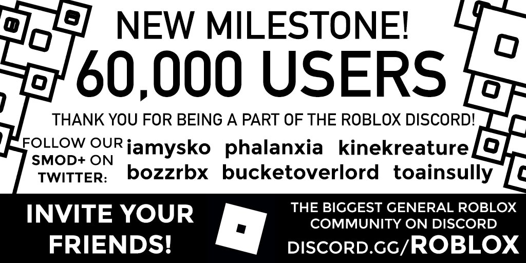 Httpdiscordggroblox Has Reached 60000 Users To - discord roblox verification bot