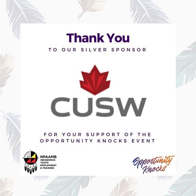 npaamb_on's tweet photo. Thank You to our Silver sponsor CUSW for supporting our Opportunity Knocks conference!  @CUSW #ok2018 https://t.co/ttWPCQzNgM https://t.co/0y0BRq0lss