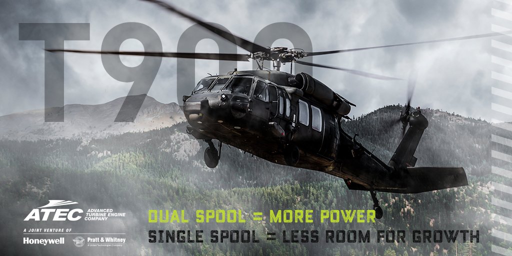 ATECengine's tweet photo. ATEC's #T900 has more power growth potential than a comparable single-spool engine. #ITEP #dualspool https://t.co/IyVXhiefcN