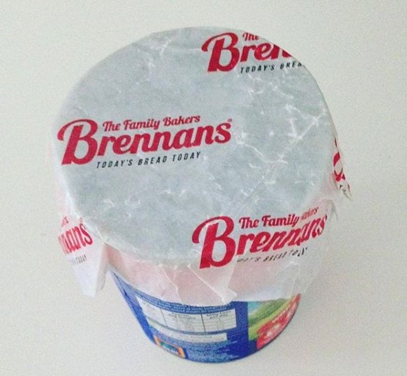 Sent in to our Instagram account. Good use of empty Brennans packaging! #FoodIreland #Recycle