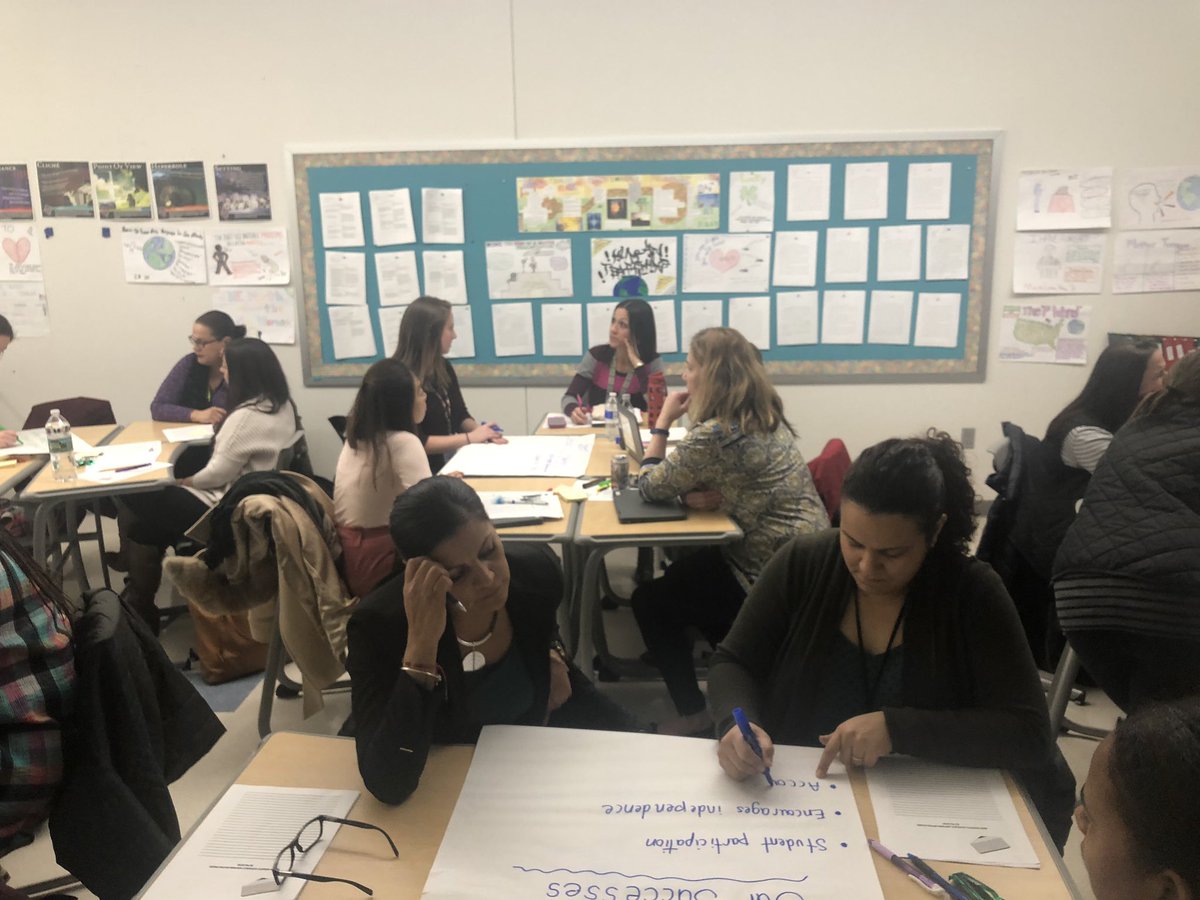 MzHWilliams's tweet photo. Creating High Quality Task Cards for our Literacy Centers after collegiate discussion. 1/2 Day Professional Development. #ALLIN4NB @RedshawNBPS @WoodrowNBPS @McKinleyNBPS #buildcapcity https://t.co/iWaRKZoANR