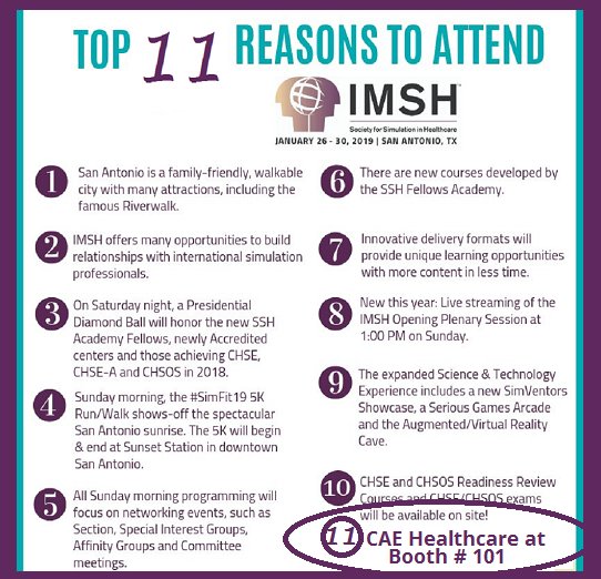 _elevate_health's tweet image. 🎵 🎵 It&apos;s beginning to look a lot like .... 🎄 #IMSH2019 -- 🎵 🎵 
We can&apos;t wait to greet &amp;amp; surprise you at CAE Booth # 101. 
Mark Your Calendars Now‼️ 
#meded #SimulatorTraining #HealthcareManikins #Innovation