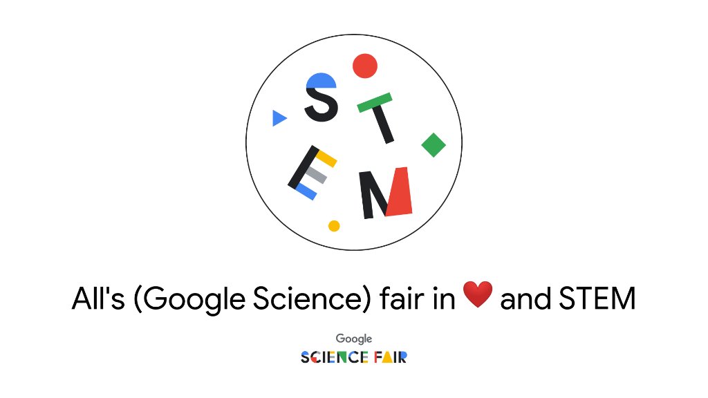 GoogleForEdu's tweet image. Science, technology, engineering and mathematics subjects are all fair game in the @googlescifair. Tell your students to submit their #STEM ideas ASAP—submissions close on 12/12: goo.gl/zAvr8C #GoogleScienceFair