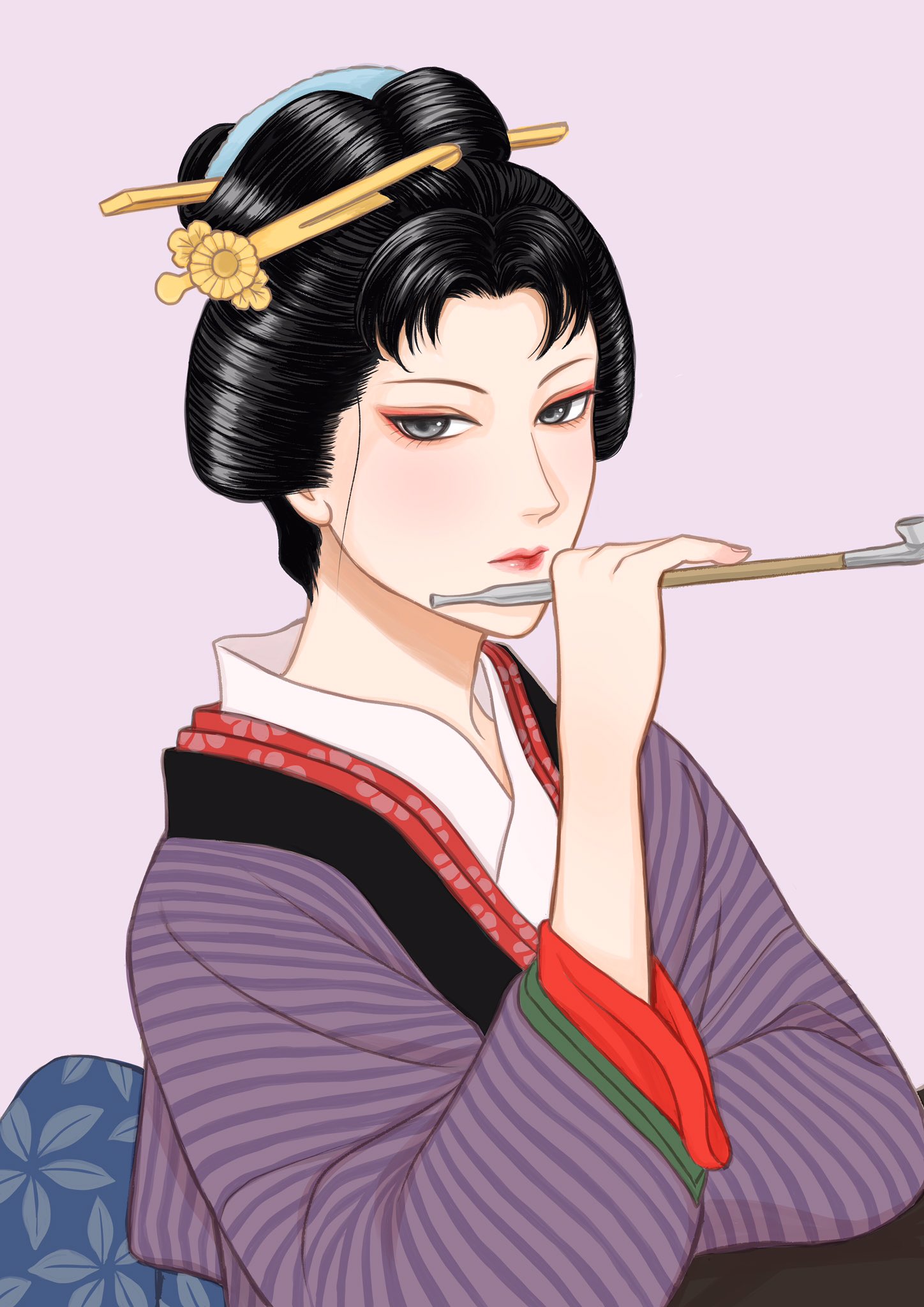舞妓 日本髪 赭熊 しゃぐま 唐毛 かもじ 割鹿の子 お福髷 舞妓の