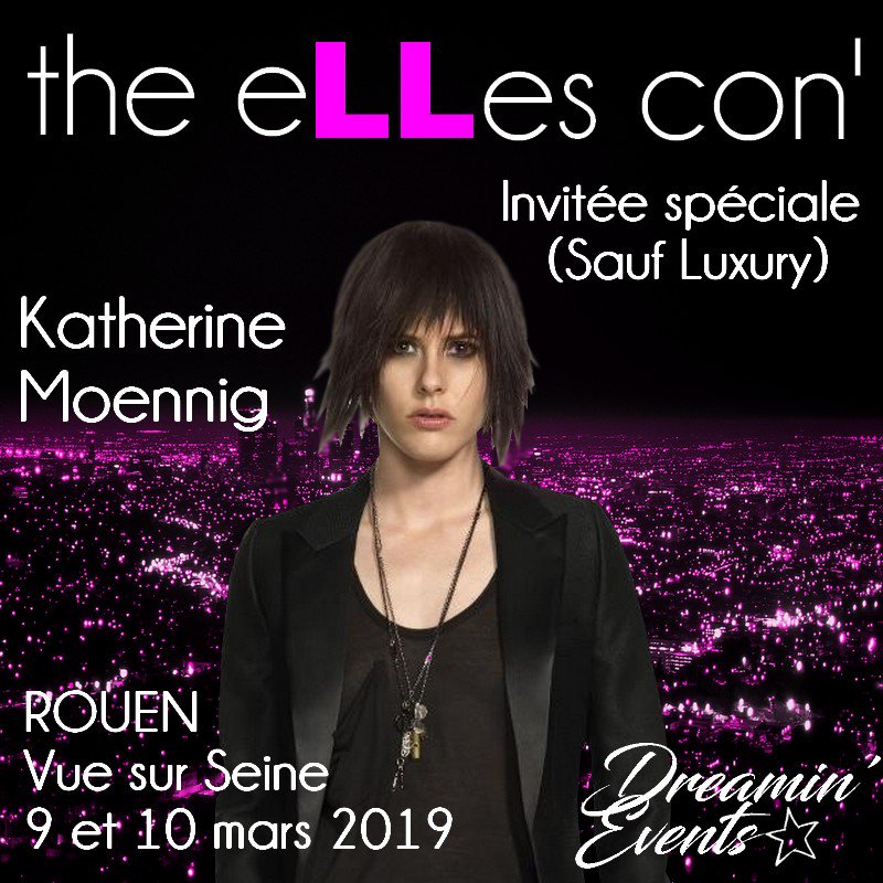 DreaminEvents's tweet photo. Katherine Moennig est notre dernière invitée, nous sommes tellement ravies qu'elle soit parmi nous. Il est temps de nous rejoindre. C'est la première convention de Katherine en France, et elle est heureuse de pouvoir vous rencontrer. #TheLWord
https://t.co/IrZef6qO5J  #EllesCon https://t.co/fvsDxHgfwp