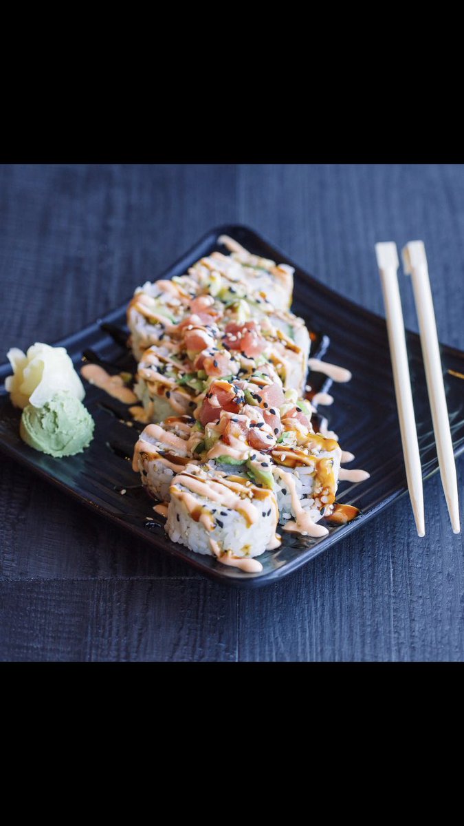 It’s #SushiNight. Treat yourself to 2 for 1 Sushi Rolls and Poke Bowls tonight from 4:00 until close.