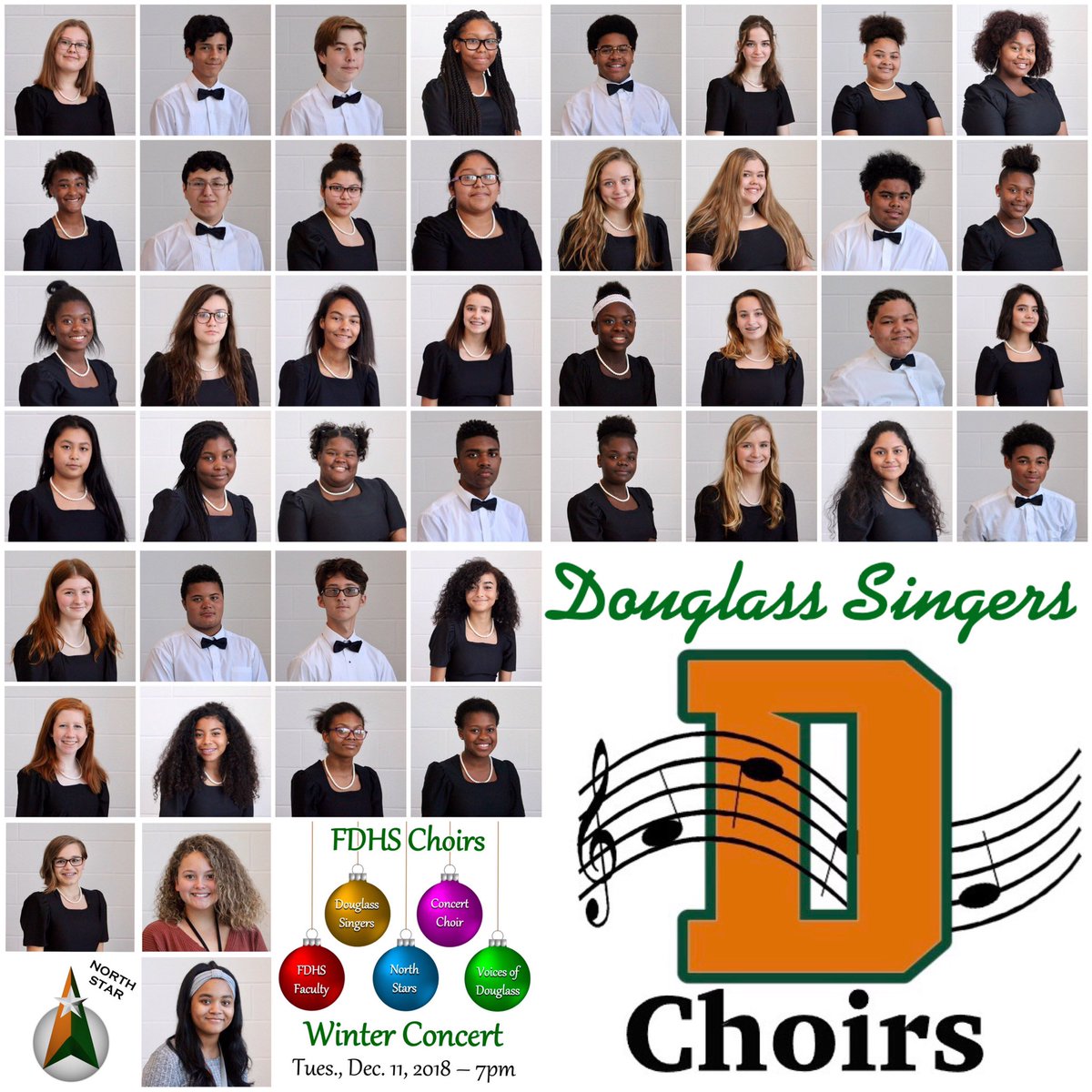 FDHSchoirs's tweet photo. Our choir students are excited for tomorrow’s Winter Concert! 
Come out to FDHS at 7pm for some Holiday Cheer! 
Tickets are $5 at the door 
(Free for FDHS students, faculty &amp; staff or children 4 and under) @FDHSacademies @cgwacademy #FDHSbetheBest https://t.co/L60dUMGo7x