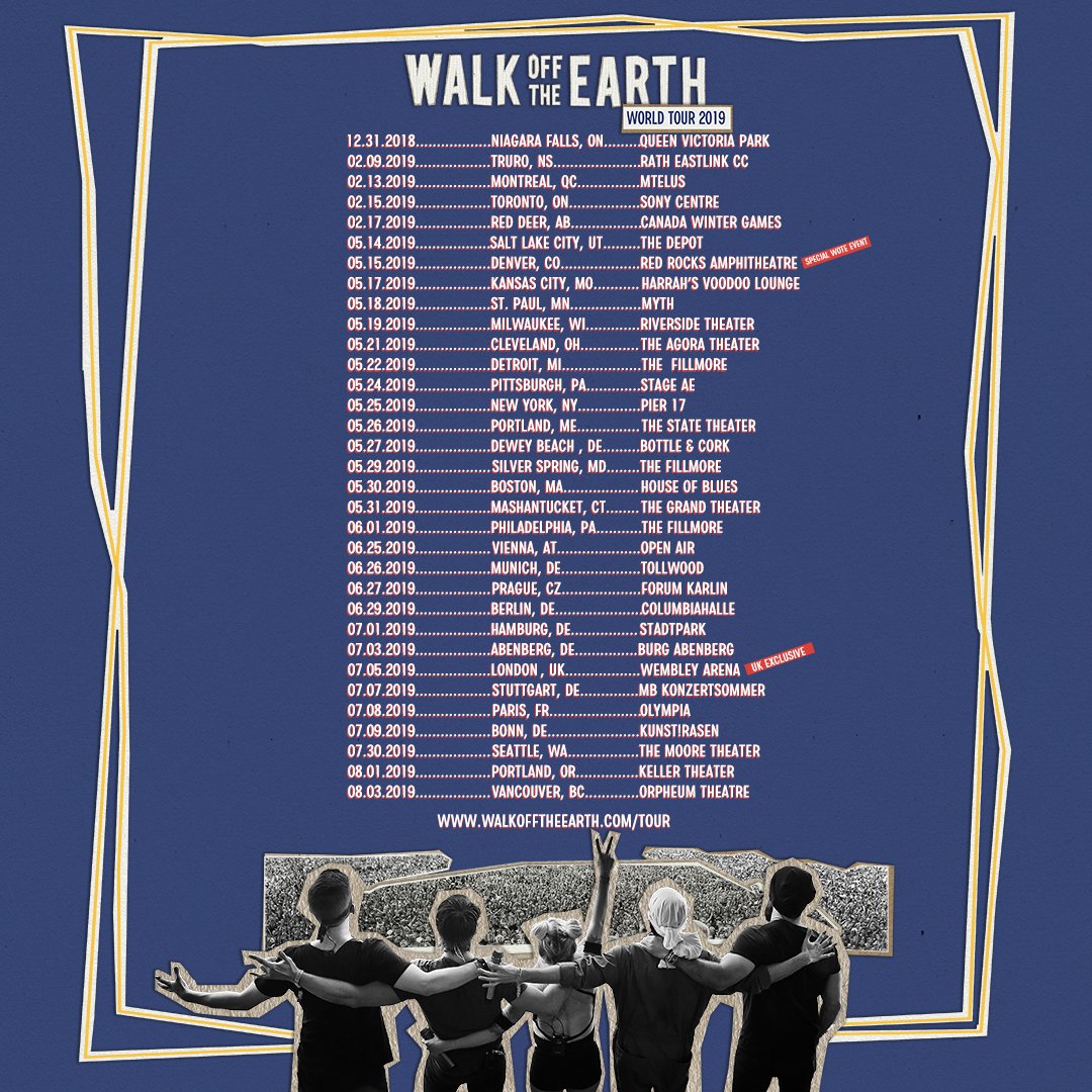 We couldn’t hold it in any longer!!! Here it is, our 2019 World Tour! European presale starts tomorrow (12/11 at 10AM GMT) US &amp; CAN presale starts on Wednesday (12/12 at 10AM Local time). Lot's more to come, Stay tuned for more info!! 🌎🎶