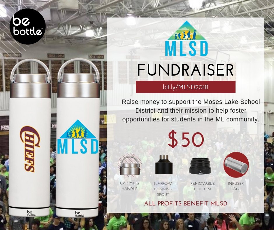 Moses Lake High School is having a fundraiser selling Be Bottles! For more information as to what a Be Bottle is, head over to our Facebook page! To order use the link attached: bit.ly/MLSD2018