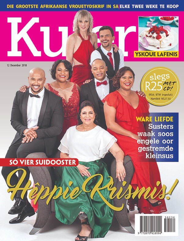 Die Desember <a href="/KuierOfficial/">Kuier Tydskrif</a> uitgawe met van die <a href="/suidoostertv/">Suidooster</a> familie is op die rakke! Daar is ‘n paar verrassings ook binne in!

<a href="/desire_gardner/">Desire Gardner</a> <a href="/JillLevenberg/">Jill Levenberg</a> <a href="/TAKEALOT/">takealot</a> <a href="/kykNETtv/">kykNET TV</a> #kuier #suidooster