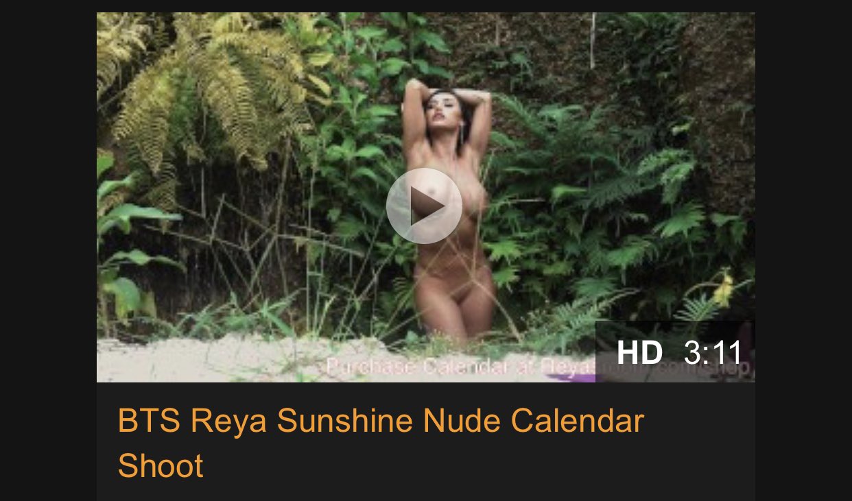 Reya Sunshine 💕 on X: "Psst! Behind the scenes footage of my 2019 calendar  shoot now available to stream free on @Pornhub ! https://t.co/5CJ9VSZZoT  https://t.co/QINDJQLmwW" / X