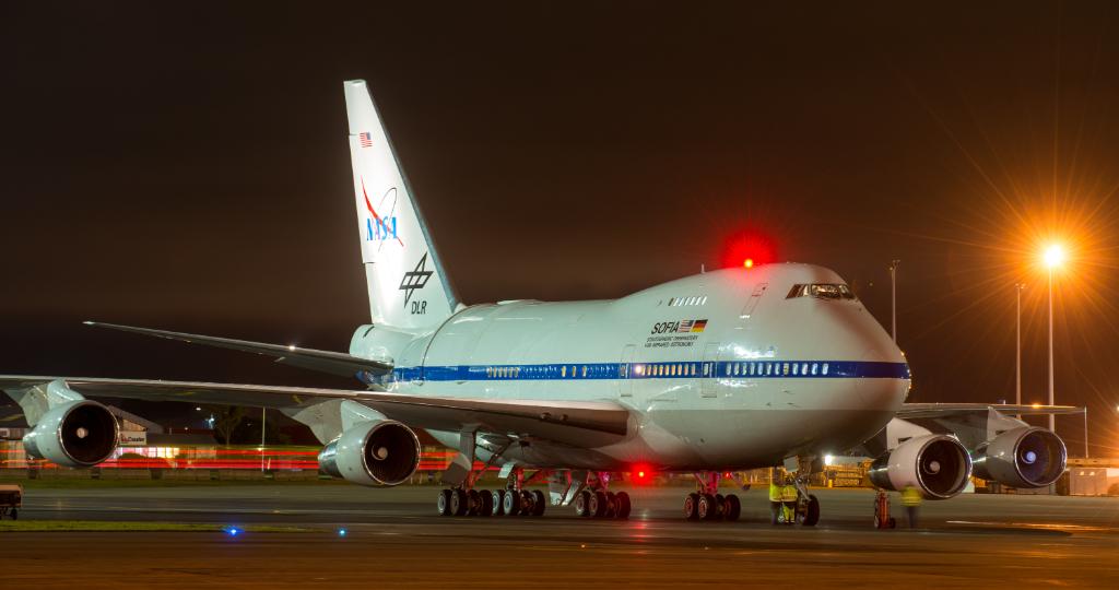 SOFIA preparing to depart for an observing flight from Christchurch, New Zealand, June 2018. Photo: SOFIA/ Waynne Williams