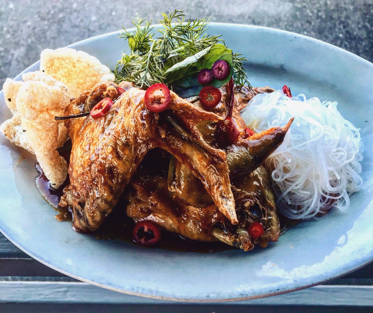 Pok Pok Wings! Fish sauce Caraml, Rice Noodles &amp; Herbs #pokpok #thaiwings