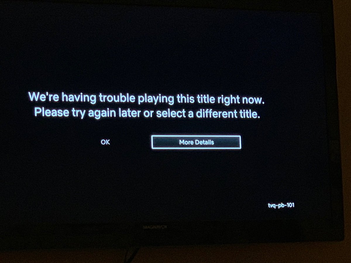 teacherweeks's tweet photo. @Netflixhelps Nope... just the generic try back later message.  Btw, you are the first support group to get back to me via tweeter. Kudos to you folks for monitoring. https://t.co/1doYUMShdW
