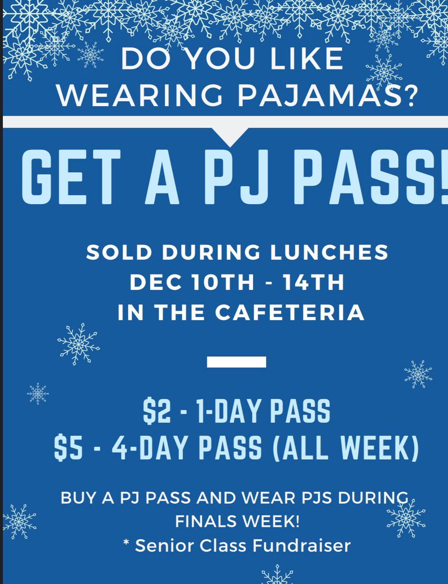 MANSFIELD SENIORS 2019 (@MHS_co2019) on Twitter photo 11/12/2018 00:43:56 hey guys, we will be selling PJ passes tomorrow. Make sure to grab yours during your lunch!!! hey guys, we will be selling PJ passes tomorrow. Make sure to grab yours during your lunch!!!