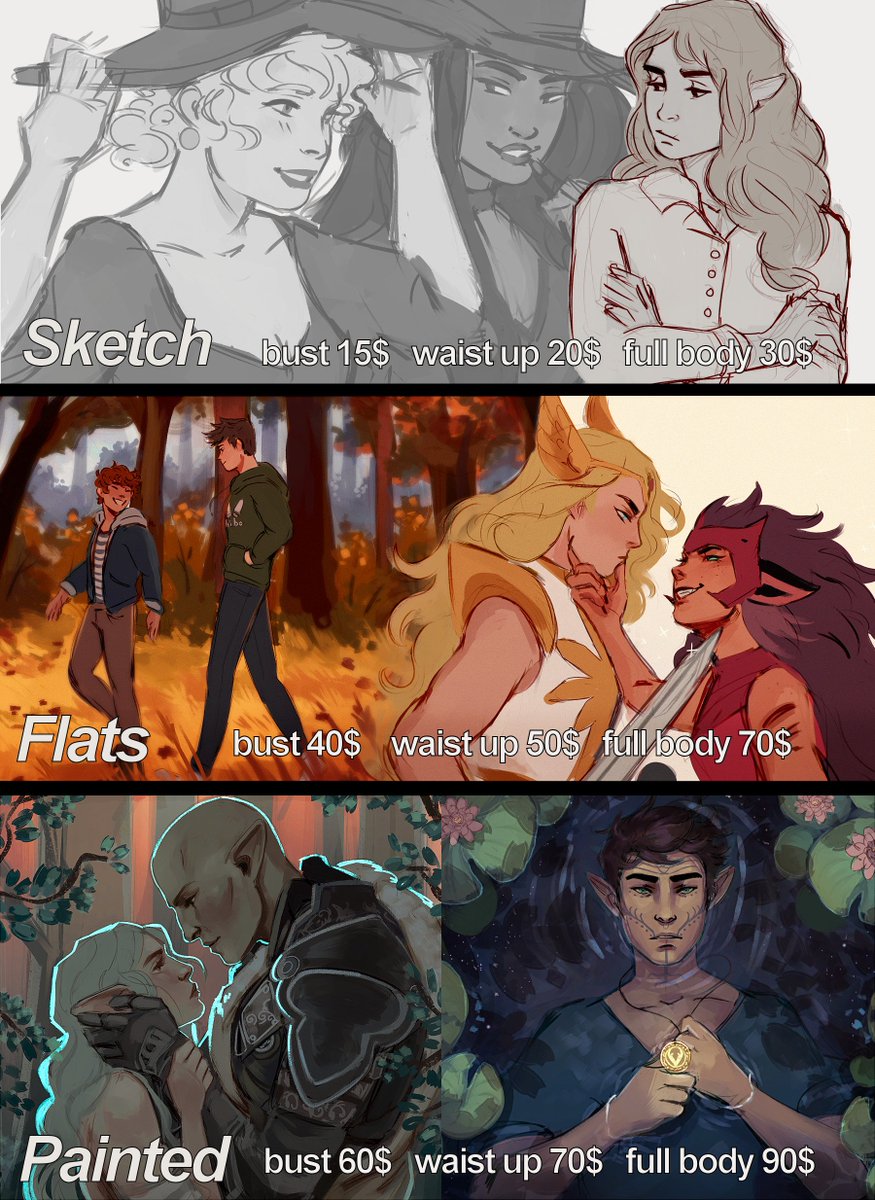Commissions are open again! Retweets always appreciated ? 