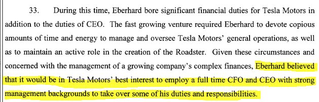 6/ We also see that Eberhard seemed to have the ability to see what was best for  $tsla, even at personal cost... an ability that many believe Elon doesn't possess  $tslaq