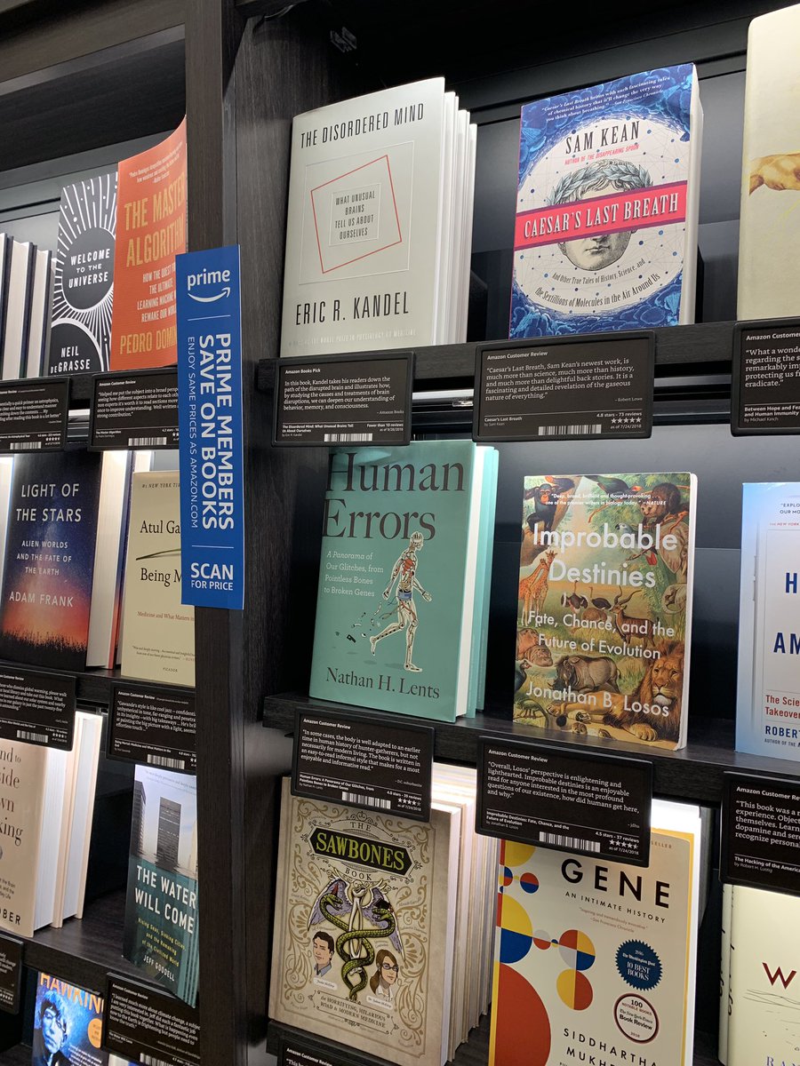 DerekSoko's tweet image. It’s legit when your undergrad PI’s second book has made it to the shelves of the Amazon Books store. #HumanErrors