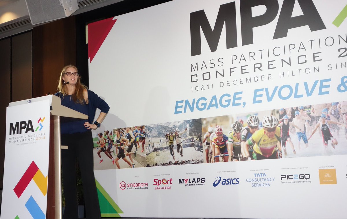 TCS_AsiaPacific's tweet photo. TCS Global Head of Sports Sponsorships Michelle Taylor brought the #TCSNYCMarathon story to #MPAsia18 in Singapore. The worldโs biggest running event story at Asiaโs leading running event conference. Wow https://t.co/1QncBNg18a
