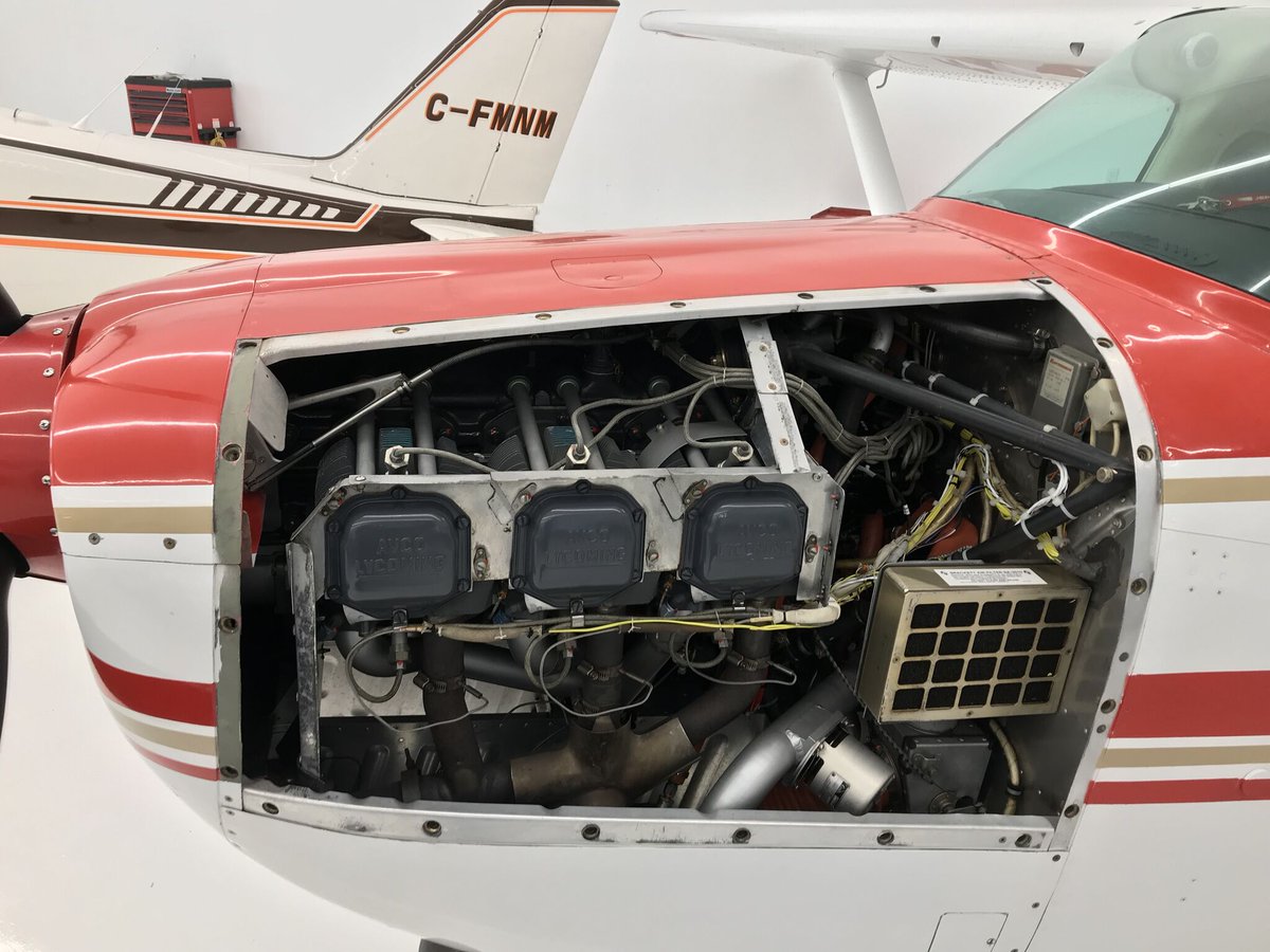 AerotecEngines's tweet image. We love seeing our engines 🛩️❤️ Doesn&apos;t this look great!! This was at the grand opening of the King Aerotec Hangar in the valley in November. #EngineOverhaul #PiperPlane #NovaScotia #Canada