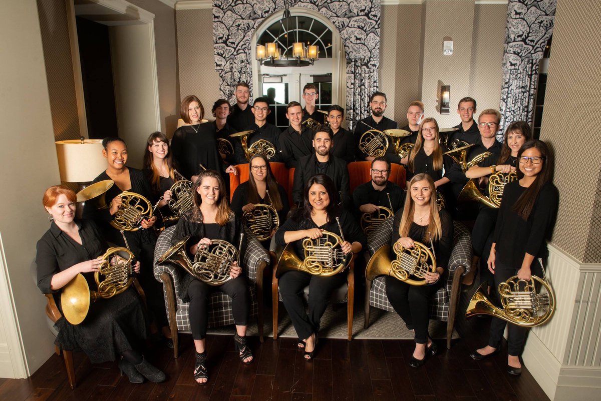 okstatehorns's tweet photo. So incredibly happy with the recitals and juries these guys played the past four days! Super excited for next semester! Now, go practice 💪🏽📯🧡#fam #okstatehorns https://t.co/OzXDdI2um9