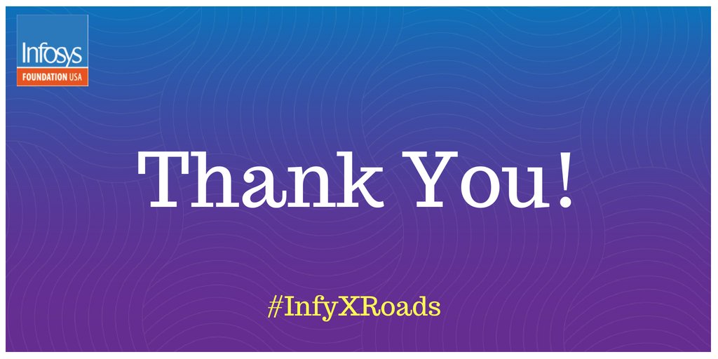A huge thank you to <a href="/InfyFoundation/">Infosys Foundation USA</a> for putting this on and to the panelists <a href="/patti_ordonez/">Patricia Ordóñez</a> and <a href="/jdvscience2/">Jerry D Valadez</a> for joining us. Thanks to everyone who joined us tonight. Look forward to continuing the conversation in 2019! Have a great night and Happy Holidays! #InfyXRoads #cs4rural