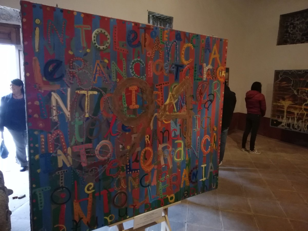 leonardobastida's tweet photo. Hoy 70 aniversario de la Declaración Universal de los Derechos Humanos  se inauguro muestra de "Invitación a la fiesta que 20 años no es nada".  Arte y derechos humanos https://t.co/mx6TYIrPrL