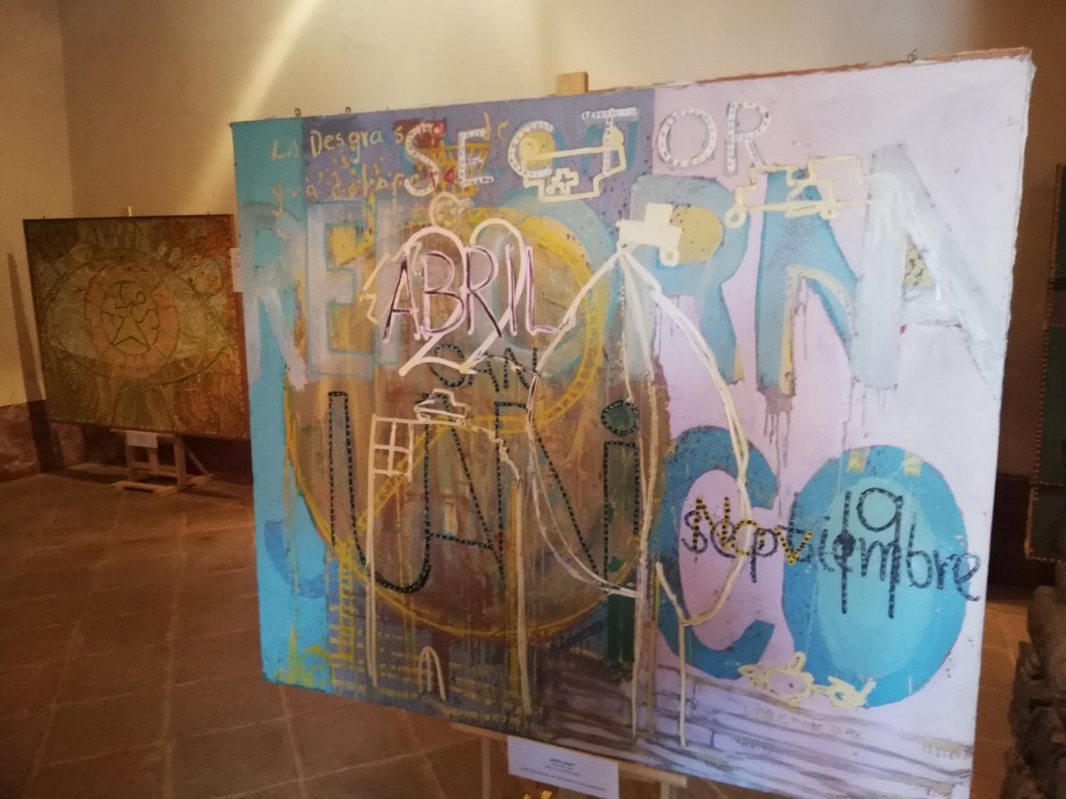 leonardobastida's tweet photo. Hoy 70 aniversario de la Declaración Universal de los Derechos Humanos  se inauguro muestra de "Invitación a la fiesta que 20 años no es nada".  Arte y derechos humanos https://t.co/mx6TYIrPrL