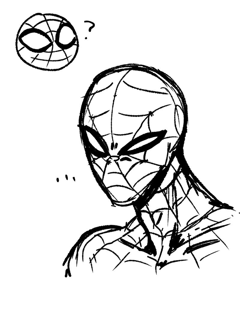 간만에 그린 극혐하는 스파이디