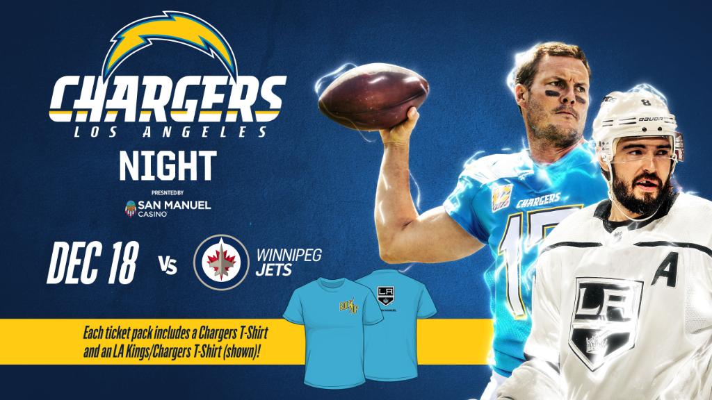 LA Kings on X: Bolt up, Kings fans ⚡️ Chargers Night Ticket Pack 📲    / X