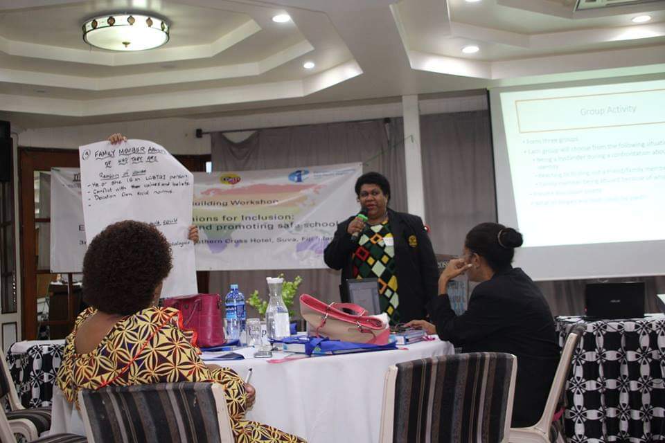 rainbowpridefi1's tweet photo. RPF Partners with the Teachers Union in Fiji to promote inclusive education
RPF partnered with the Council of Pacific Education (COPE) to facilitate the Capacity Building Workshop on “Teachers Unions for Inclusion: Embracing diversity and promoting safe schools” https://t.co/SOlQQH90et