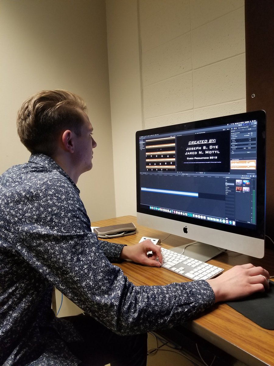 NAIT2ndEdition's tweet image. Here&apos;s NAIT media student Josh Park hard at work editing 2nd edition! Watch for the upcoming show on NAIT NewsWatch&apos;s YouTube channel! #NAIT #nait2ndedition #yeg #Media